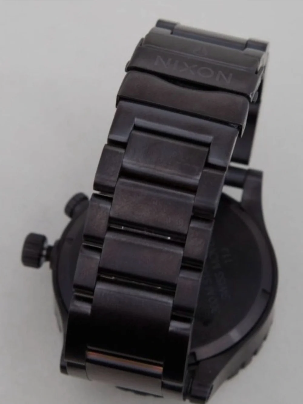 Nixon Matte Black Stainless Steel Dive Watch